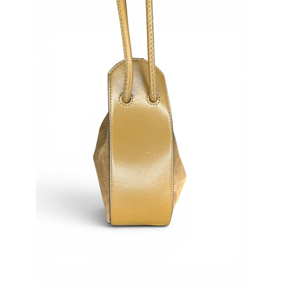 NWT Rebecca Minkoff Lulu Suede Leather Crossbody Bucket Bag Tassel - Military - Picture 3 of 13
